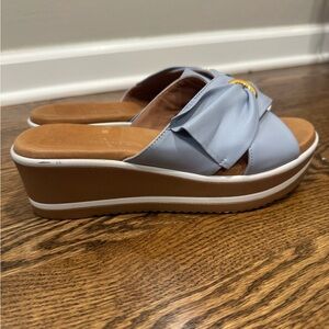 NWOT Patrika Platform Wedge Slide Sandal